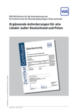 VdS Guidelines for the Approval of Installers for Fire Detection and Fire Alarm Systems (FDAS) (International) - Additional Information for all countries except Germany and Poland