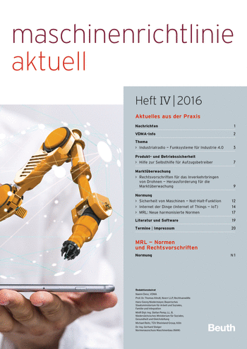 Produktabbildung:maschinenrichtlinie aktuell