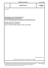 Plastics and rubber machinery - Energy efficiency of extruders - Part 2: Process related specific energy consumption