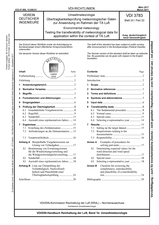 Umweltmeteorologie - Übertragbarkeitsprüfung meteorologischer Daten zur Anwendung im Rahmen der TA Luft