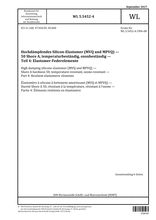 High damping silicone elastomer(MVQ und MPVQ) - Shore A hardness 50, temperature-resistant, ozone-resistant - Part 4: Resilient elastomeric elements