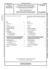 Trinkwassererwärmungsanlagen - Komfortkriterien und Anforderungsstufen für Planung, Bewertung und Einsatz