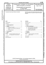 Charakterisieren und Messen von Schneidkanten - Begriffe, Kenngrößen und Parameter