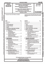Berechnung der Jahresarbeitszahl von Wärmepumpenanlagen - Elektrowärmepumpen zur Raumheizung und Trinkwassererwärmung