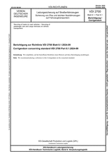Ladungssicherung auf Straßenfahrzeugen - Sicherung von Pkw und leichten Nutzfahrzeugen auf Fahrzeugtransportern - Berichtigung zur Richtlinie VDI 2700 Blatt 8.1:2024-09