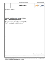 Zerspanwerkzeug Definitionsformat (CTD) - Teil 1: Grundlagen und Definitionen