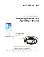 Safety Requirements for Power Press Brakes