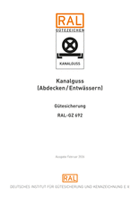 Kanalguss (Abdecken/Entwässern) - Gütesicherung