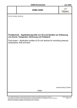 Fluidtechnik – Applikationsprofile von IO-Link-Geräten zur Erfassung von Druck, Temperatur, Strömung und Füllstand