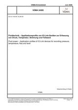 Fluidtechnik – Applikationsprofile von IO-Link-Geräten zur Erfassung von Druck, Temperatur, Strömung und Füllstand