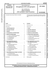 Raumlufttechnik - Bürogebäude (VDI-Lüftungsregeln)