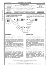Prüfmittelüberwachung - Prüfanweisung für Bügelmessschrauben mit auswechselbaren Messeinsätzen für Gewindemessungen und andere Messaufgaben