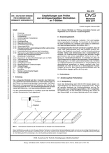 Recommendation for the testing of beam-welded fusion-seam welds on t-joints