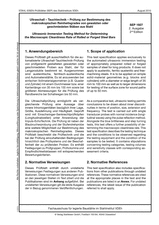 Ultraschall-Tauchtechnik-Prüfung zur Bestimmung des makroskopischen Reinheitsgrades von gewalzten oder geschmiedeten Stäben aus Stahl