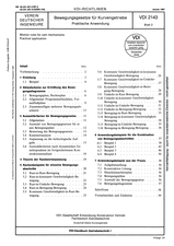 Bewegungsgesetze für Kurvengetriebe; Praktische Anwendung