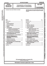 Tandembetrieb von Kranen/Katzen