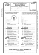 Messen von Innenraumverunreinigungen - Messen von auf Oberflächen abgelagerten Faserstäuben - Probenahmestrategie und Bewertung der Ergebnisse