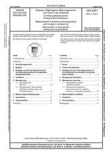 Erfassen luftgetragener Mikroorganismen und Viren in der Außenluft - Ermittlung gebietstypischer Hintergrundkonzentrationen