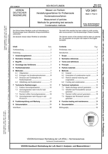 Messen von Partikeln - Herstellungsverfahren für Prüfaerosole - Kondensationsverfahren