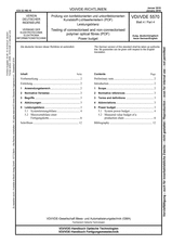 Prüfung von konfektionierten und unkonfektionierten Kunststoff-Lichtwellenleitern (POF) - Leistungsbilanz
