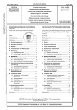 Umweltmeteorologie - Meteorologische Messungen - Trübung der bodennahen Atmosphäre - Meteorologische Sichtweite