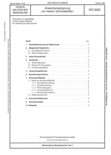 Anwendungseignung von harten Schneidstoffen