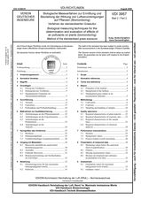 Biologische Messverfahren zur Ermittlung und Beurteilung der Wirkung von Luftverunreinigungen auf Pflanzen (Biomonitoring) - Verfahren der standardisierten Graskultur
