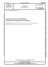 Lifts - Emergency alarm management - Corrigendum concerning standard VDI 4705:2024-10