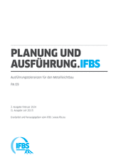 Planung und Ausführung (PA) - Fachregel 09: Ausführungstoleranzen für den Metallleichtbau