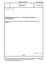 Mobile machines working underground – Safety requirements for traction batteries