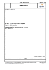 Zerspanwerkzeug Definitionsformat (CTD) - Teil 10: Fräser