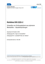 Schweißen von Dichtungsbahnen aus polymeren Werkstoffen - Baustellenprüfungen