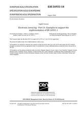 Electronic invoicing - Part 14: Examples to support the implementation of EN 16931-1