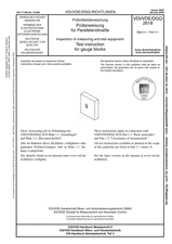 Prüfmittelüberwachung - Prüfanweisung für Parallelendmaße