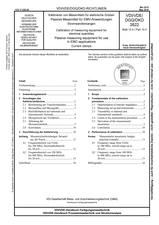 Kalibrieren von Messmitteln für elektrische Größen - Passive Messmittel für EMV-Anwendungen - Stromwandlerzangen
