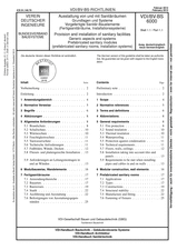 Ausstattung von und mit Sanitärräumen - Grundlagen und Systeme - Vorgefertigte Sanitär-Bauelemente (Fertigsanitärräume, Installationssysteme)