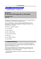 Ermittlung des Wirkungsgrades von Kläranlagen