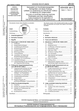 Genauigkeit von Koordinatenmessgeräten - Kenngrößen und deren Prüfung - Leitfaden zur Anwendung von DIN EN ISO 10360-2 zur Messung von Längenmaßen