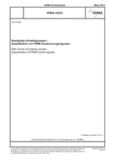 Wet runner circulating pumps - Specification of PWM control signals