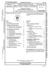 Richtlinien für die Untersuchung der Regel- und Steuereinrichtungen von Dampfturbinen; Drehzahl-, Frequenz-, Leistungs- und Druckregelung