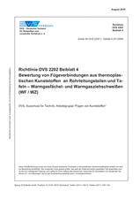 Assessment of defects in joints between thermoplastics on piping parts and panels - Hot-gas welding with torch separate from filler rod, high-speed hot-gas welding (WF/WZ)