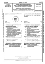 Messen gasförmiger Immissionen - Messen der Stickstoffmonoxid- und Stickstoffdioxid-Konzentration - Herstellung der Prüfgase und Bestimmung ihrer Konzentration