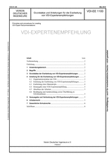 Grundsätze und Anleitungen für die Erarbeitung von VDI-Expertenempfehlungen