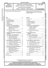 Staubbrände und Staubexplosionen - Gefahren - Beurteilung - Schutzmaßnahmen