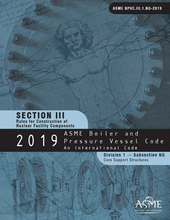 ASME Boiler & Pressure Vessel Code - Section 3: Rules for Construction of Nuclear Facility Components - Division 1: Subsection NG - Core Support Structures