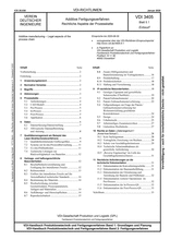 Additive manufacturing - Legal aspects of the process chain