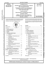 Qualitätssicherung - Anforderungen an Ringversuche im Bereich des Immissionsschutzes - Entwicklung, Durchführung und Auswertung von Ringversuchen für die Olfaktometrie unter Laborbedingungen