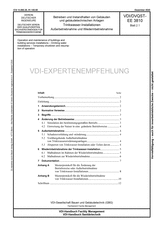 Betreiben und Instandhalten von Gebäuden und gebäudetechnischen Anlagen - Trinkwasser-Installationen - Außerbetriebnahme und Wiederinbetriebnahme