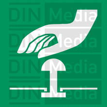 Sicherheitszeichen nach DIN EN ISO 7010-E020 Not-Halt-Knopf