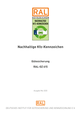 Nachhaltige Kfz-Kennzeichen - Gütesicherung